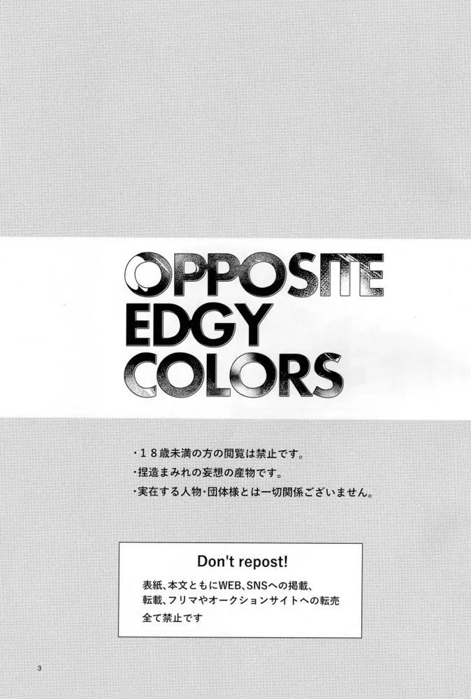 OPPOSITE EDGY COLORS 2ページ