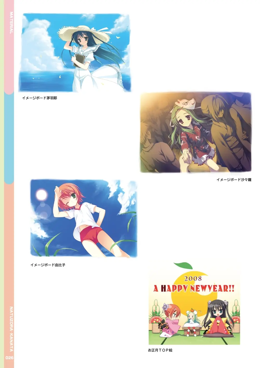 夏空カナタ オフィシャル・ビジュアルファンブック 28ページ