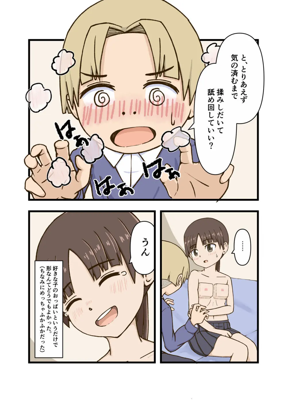 彼女のおっぱいが四角形だった話 4ページ