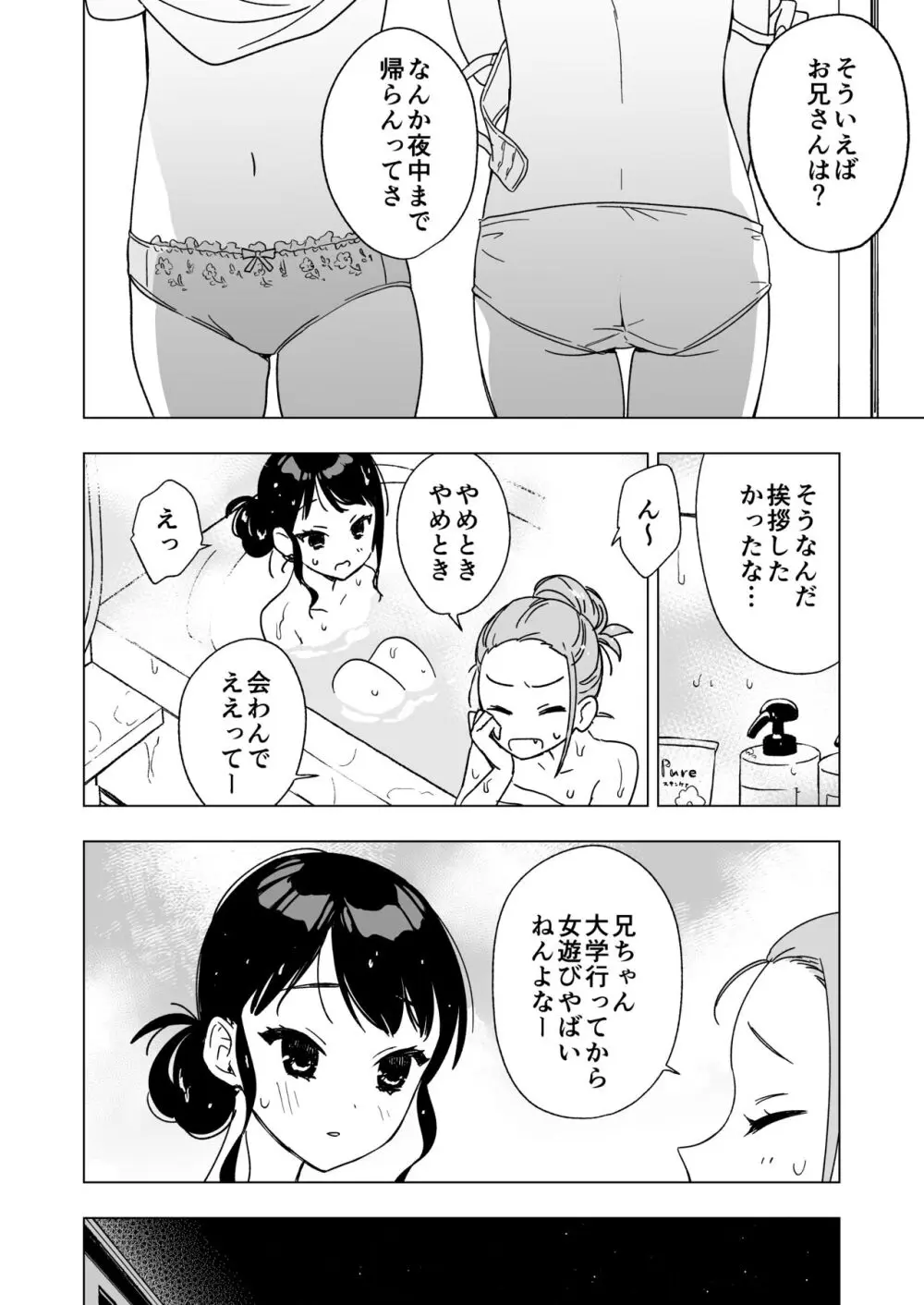 眠れないお泊り会の夜、親友のお兄さんと― 6ページ