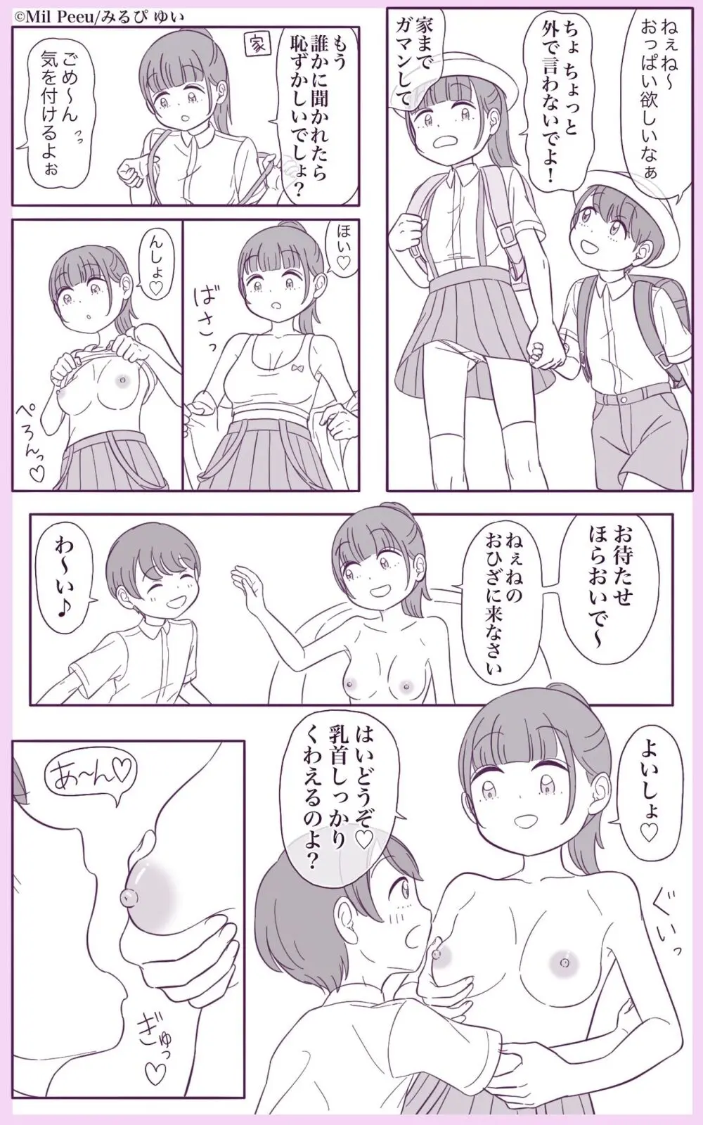 おっぱい吸わせてくれる姉がいる弟 2ページ