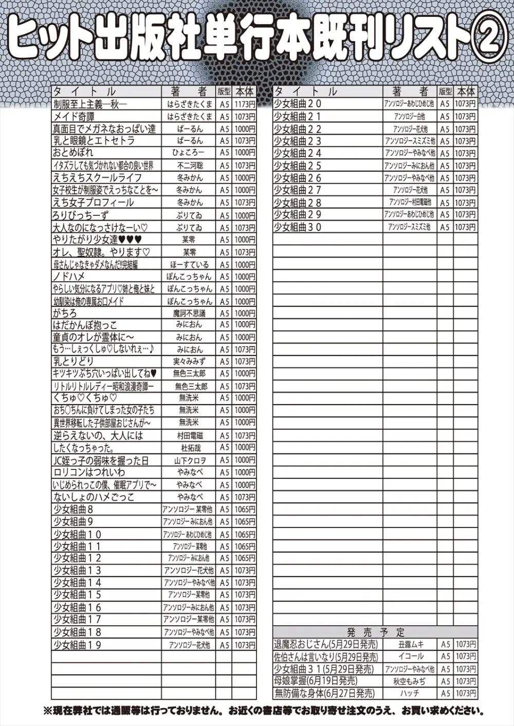 COMIC 阿吽 2024年6月号 527ページ