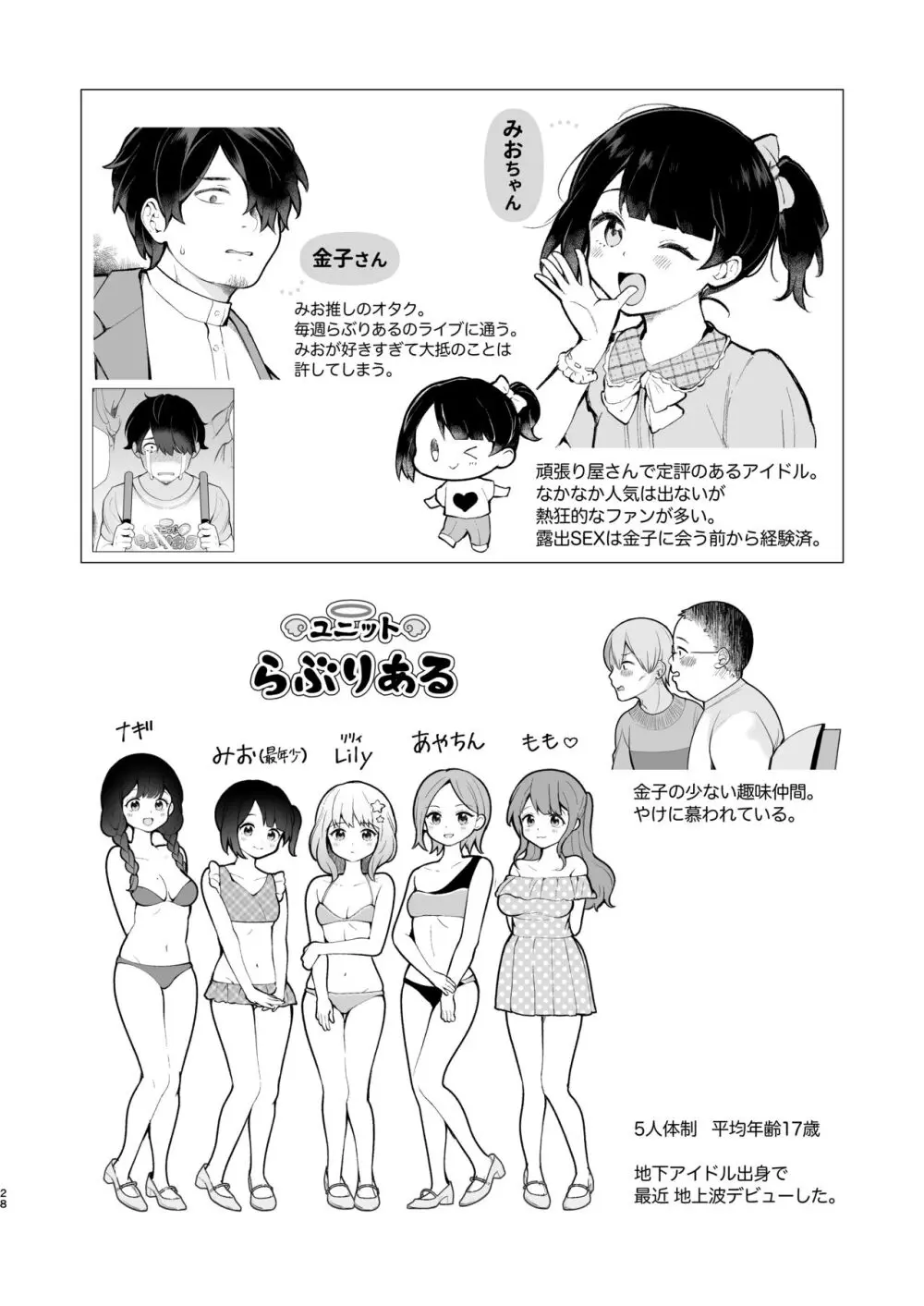 推しのアイドルが露出狂だった件。秋葉原デート編 + おまけ漫画 30ページ