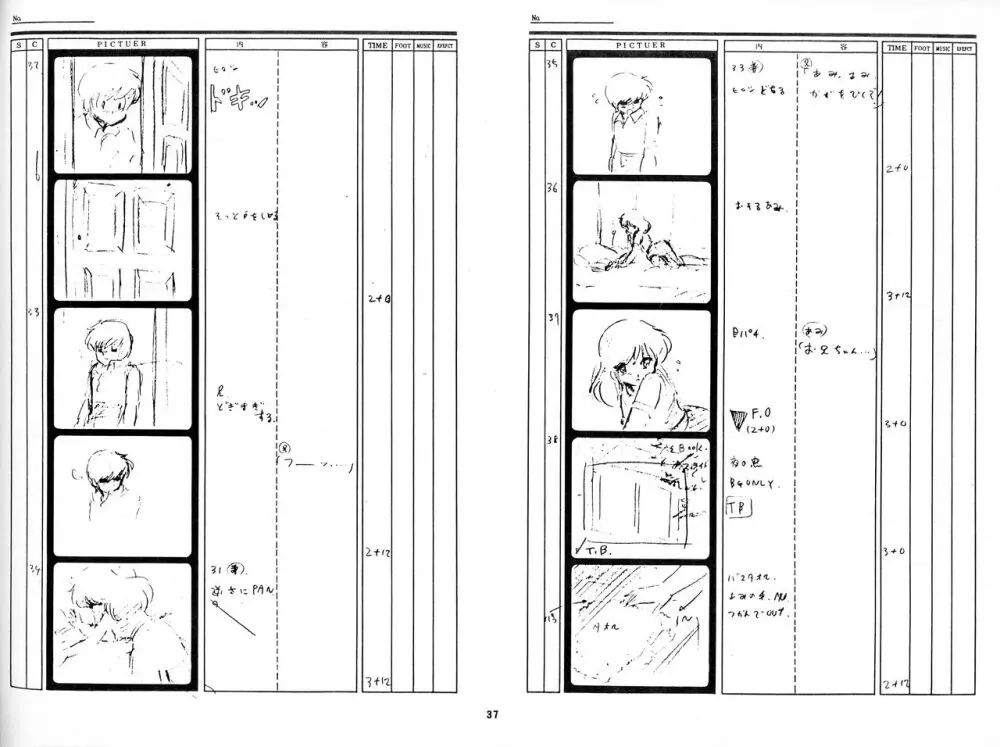 くりいむレモン 絵コンテ･設定資料集 PART1 ｢媚･妹･Baby｣ ＆ PART5｢亜美･AGAIN｣ 35ページ