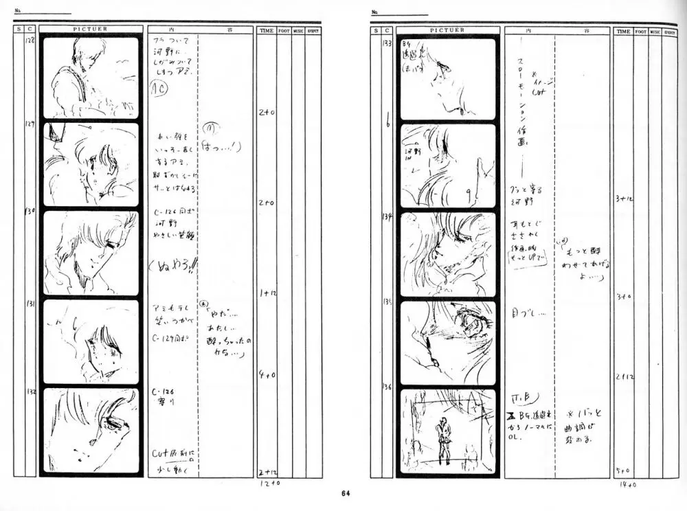 くりいむレモン 絵コンテ･設定資料集 PART1 ｢媚･妹･Baby｣ ＆ PART5｢亜美･AGAIN｣ 61ページ