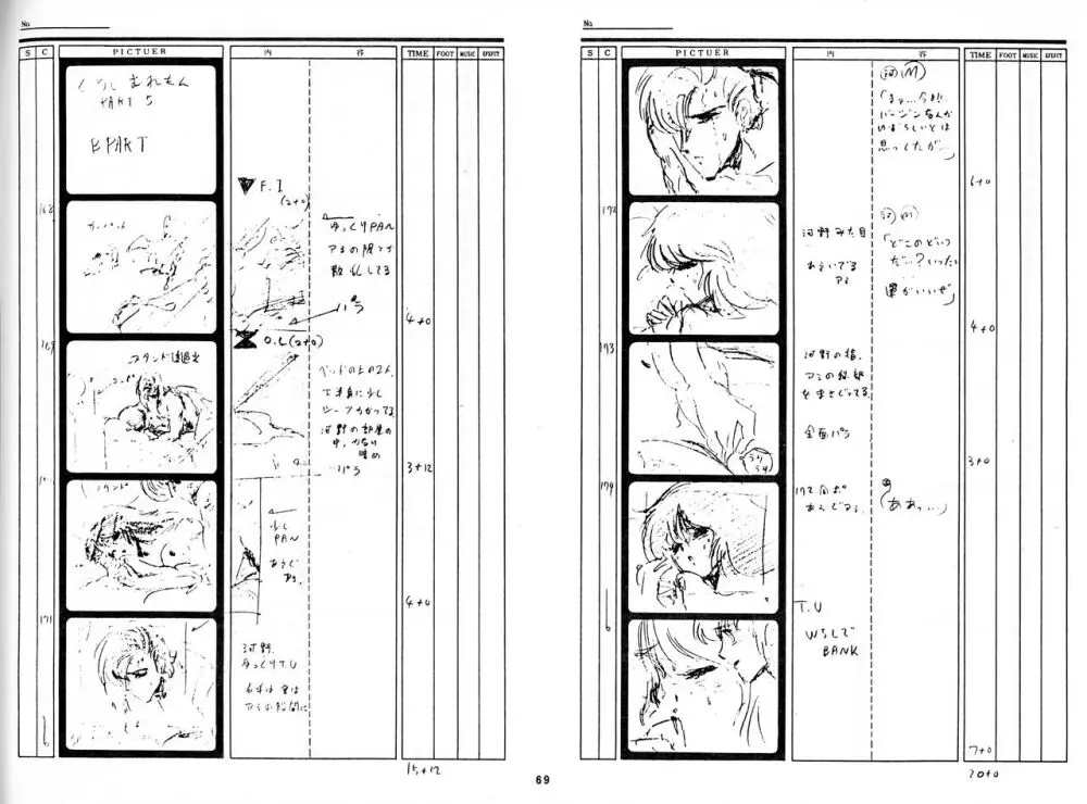 くりいむレモン 絵コンテ･設定資料集 PART1 ｢媚･妹･Baby｣ ＆ PART5｢亜美･AGAIN｣ 66ページ