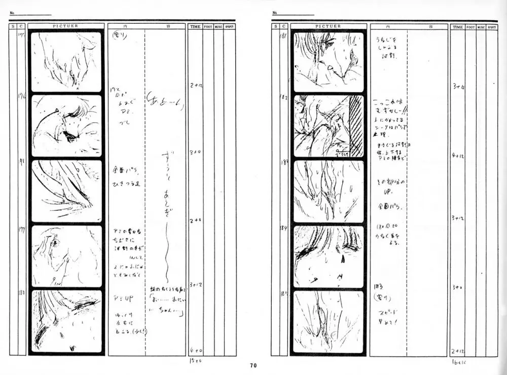 くりいむレモン 絵コンテ･設定資料集 PART1 ｢媚･妹･Baby｣ ＆ PART5｢亜美･AGAIN｣ 67ページ