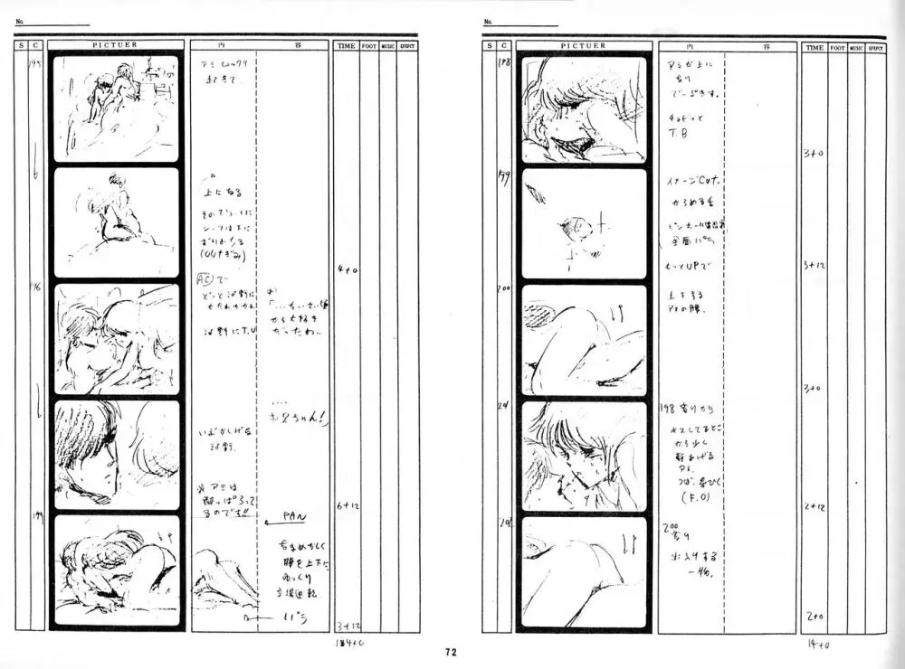 くりいむレモン 絵コンテ･設定資料集 PART1 ｢媚･妹･Baby｣ ＆ PART5｢亜美･AGAIN｣ 69ページ