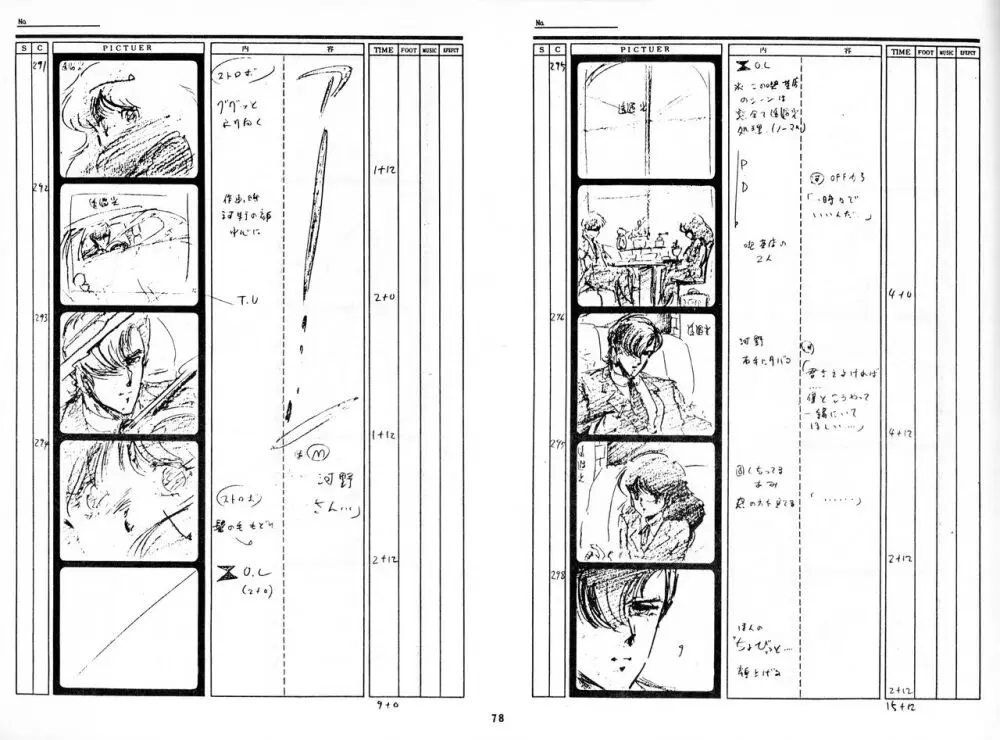 くりいむレモン 絵コンテ･設定資料集 PART1 ｢媚･妹･Baby｣ ＆ PART5｢亜美･AGAIN｣ 77ページ