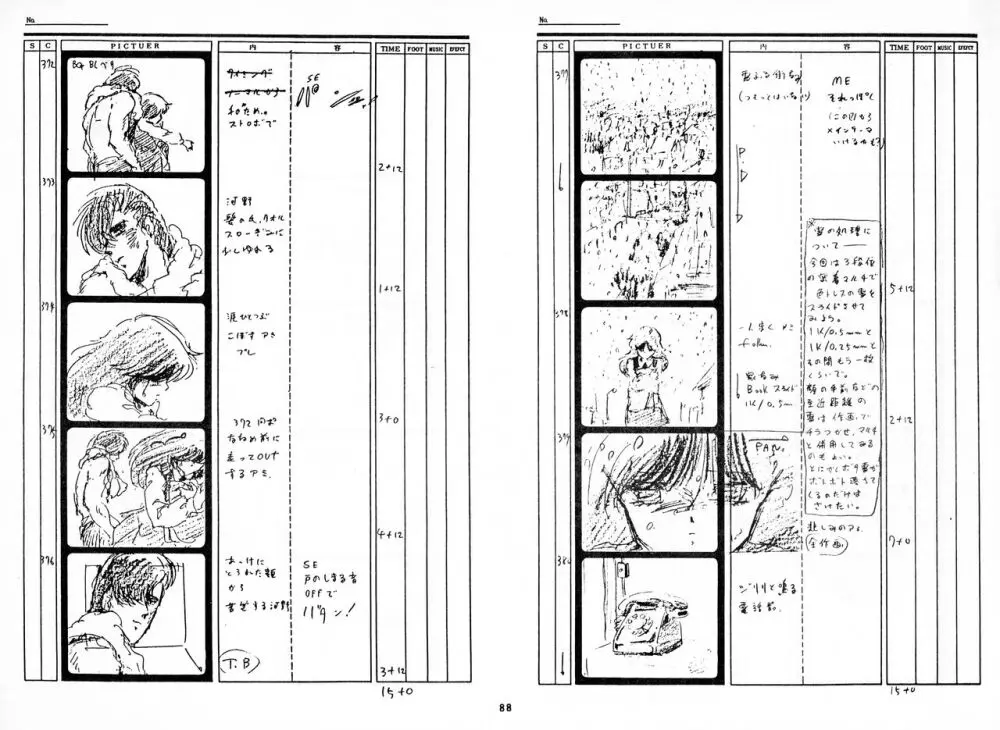 くりいむレモン 絵コンテ･設定資料集 PART1 ｢媚･妹･Baby｣ ＆ PART5｢亜美･AGAIN｣ 87ページ