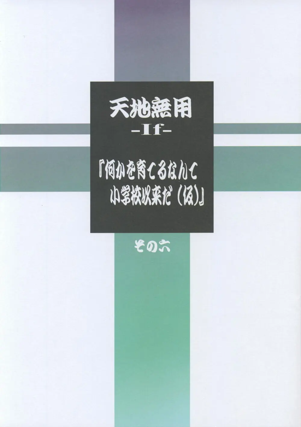 (C104) [梶島温泉 (梶島正樹)] 天地無用-If-『何かを育てるなんて小学校以来だ(仮)』その六 (天地無用!)