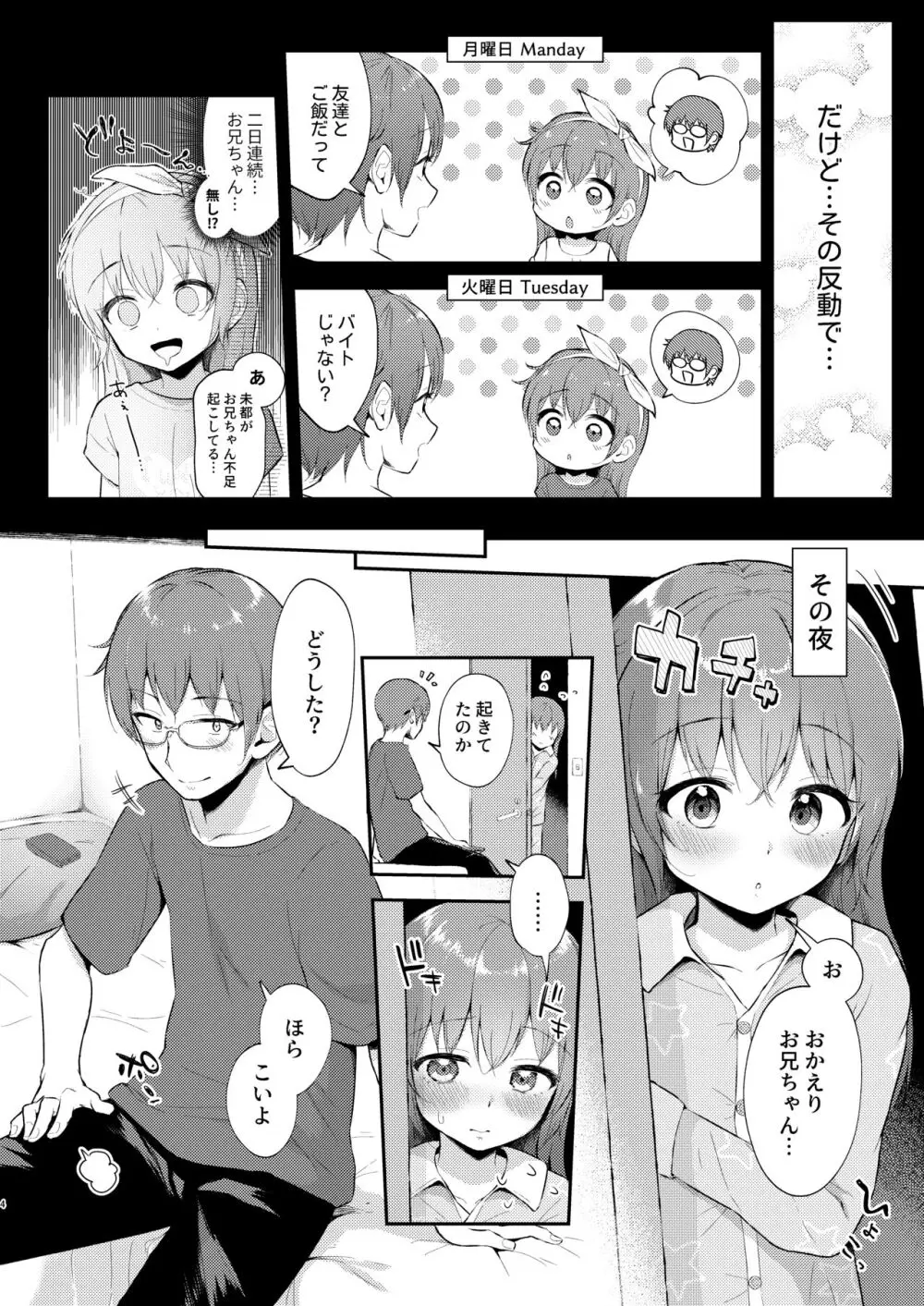 妹ちゃんは〇〇〇れたい…? 4ページ