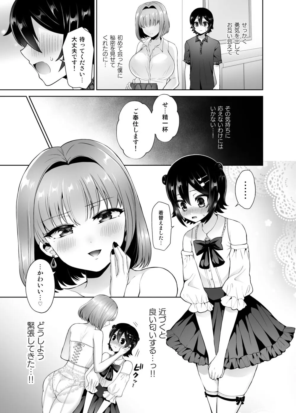 マッチングアプリで出会ったお姉さんがふたなりでした～女装でご奉仕致します～ 8ページ