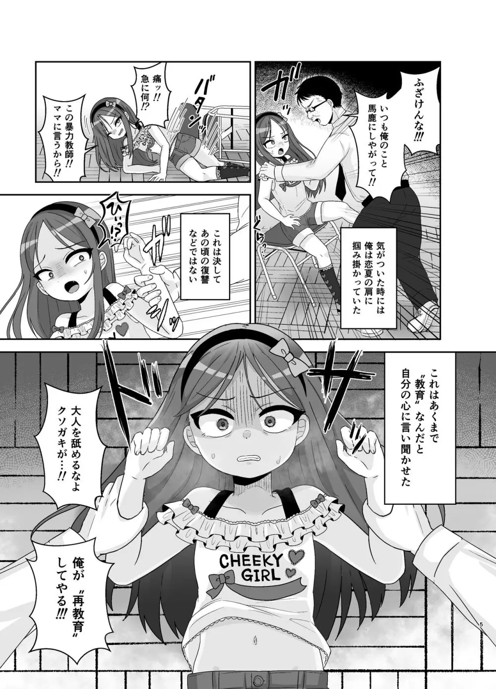 ド屑ないじめっ娘を再教育 5ページ