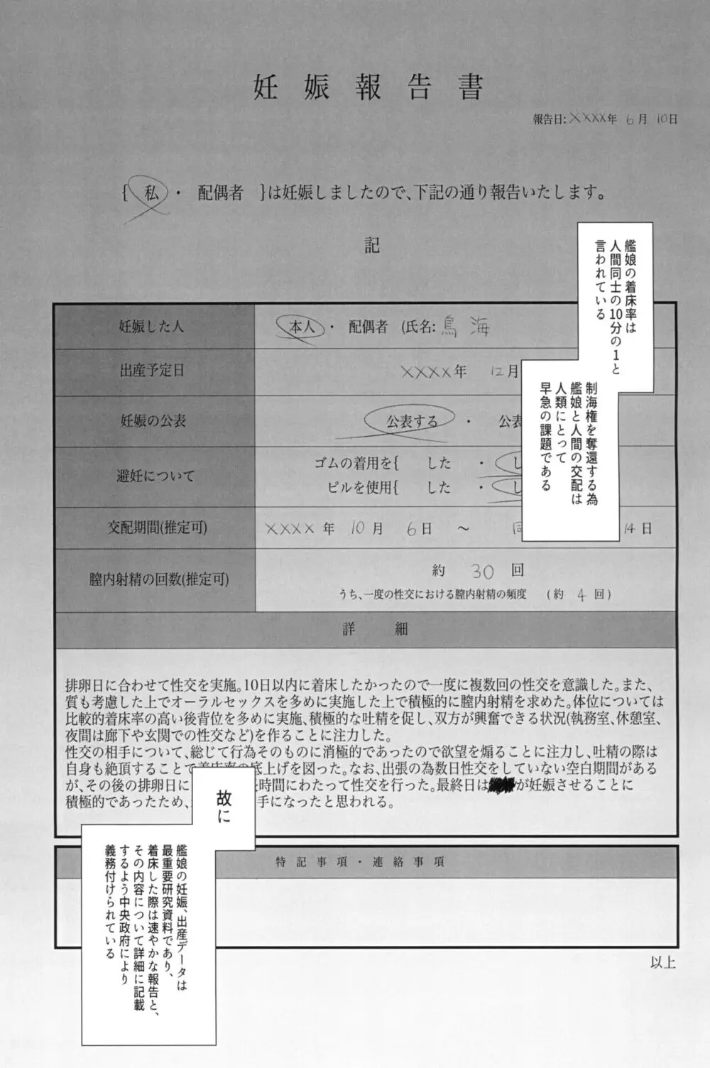 私がこわれた日 ～鳥海が提督と妊娠するまで隠れてこっそり浮気交尾しまくる話～ 3ページ