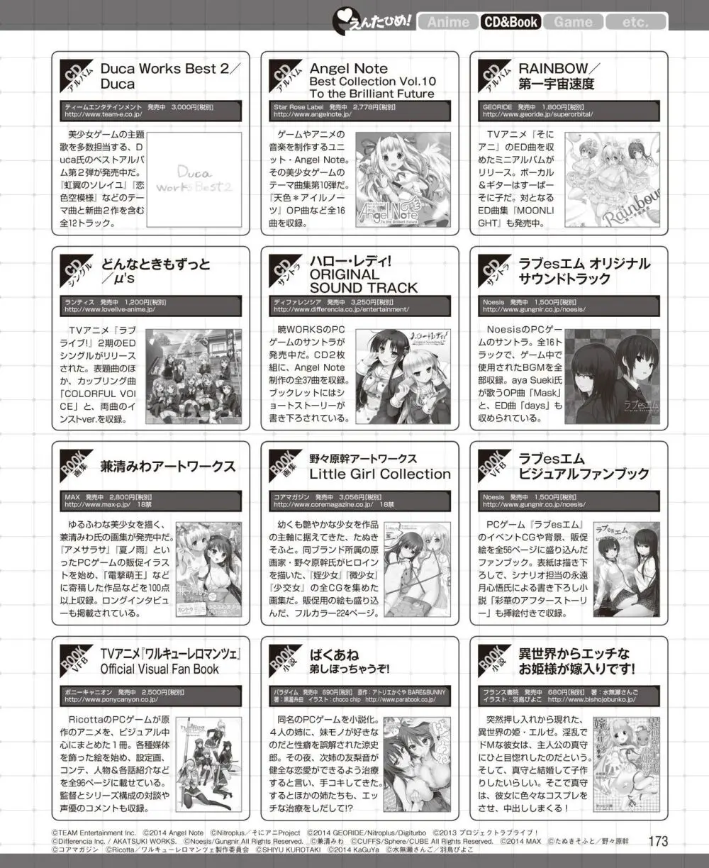 電撃姫 2014年7月号 167ページ