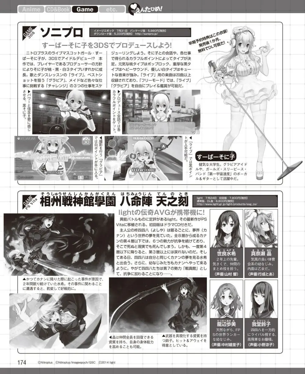 電撃姫 2014年8月号 166ページ