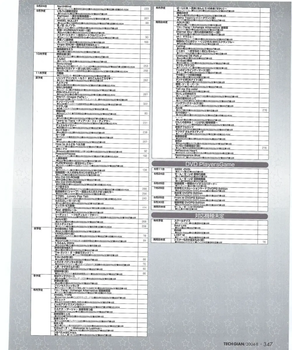 TECH GIAN 2004年8月号 352ページ