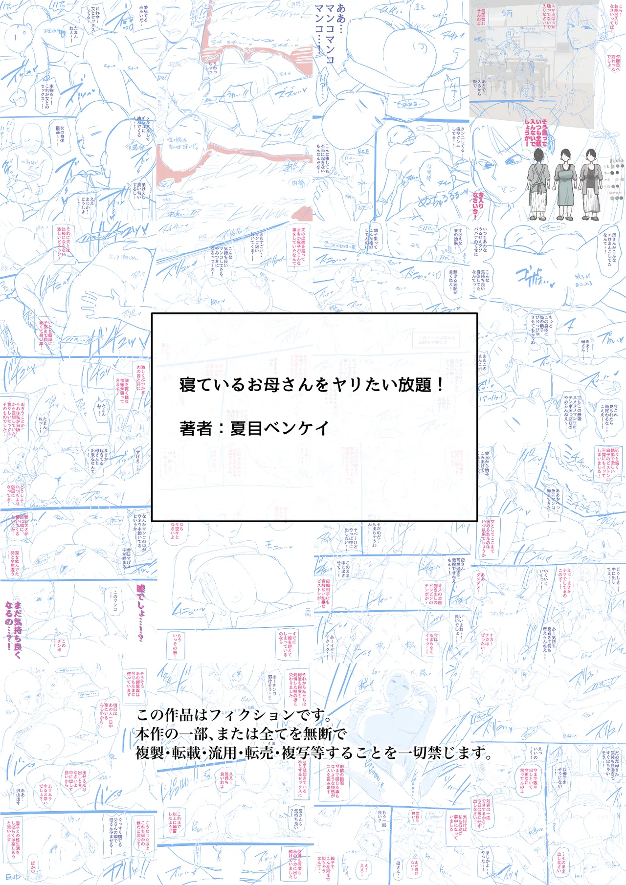 寝ているお母さんをヤリたい放題！ 117ページ