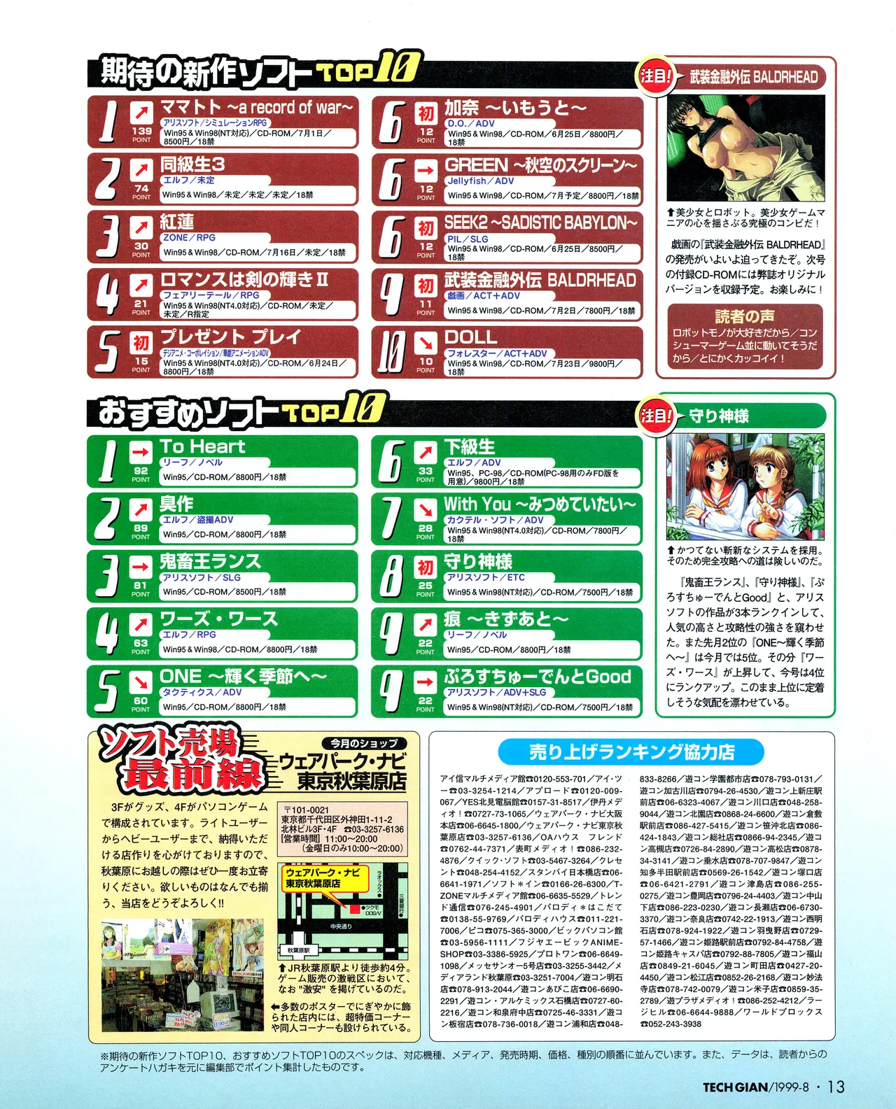 TECH GIAN (テックジャイアン) 1999年08月号 Vol.34 11ページ