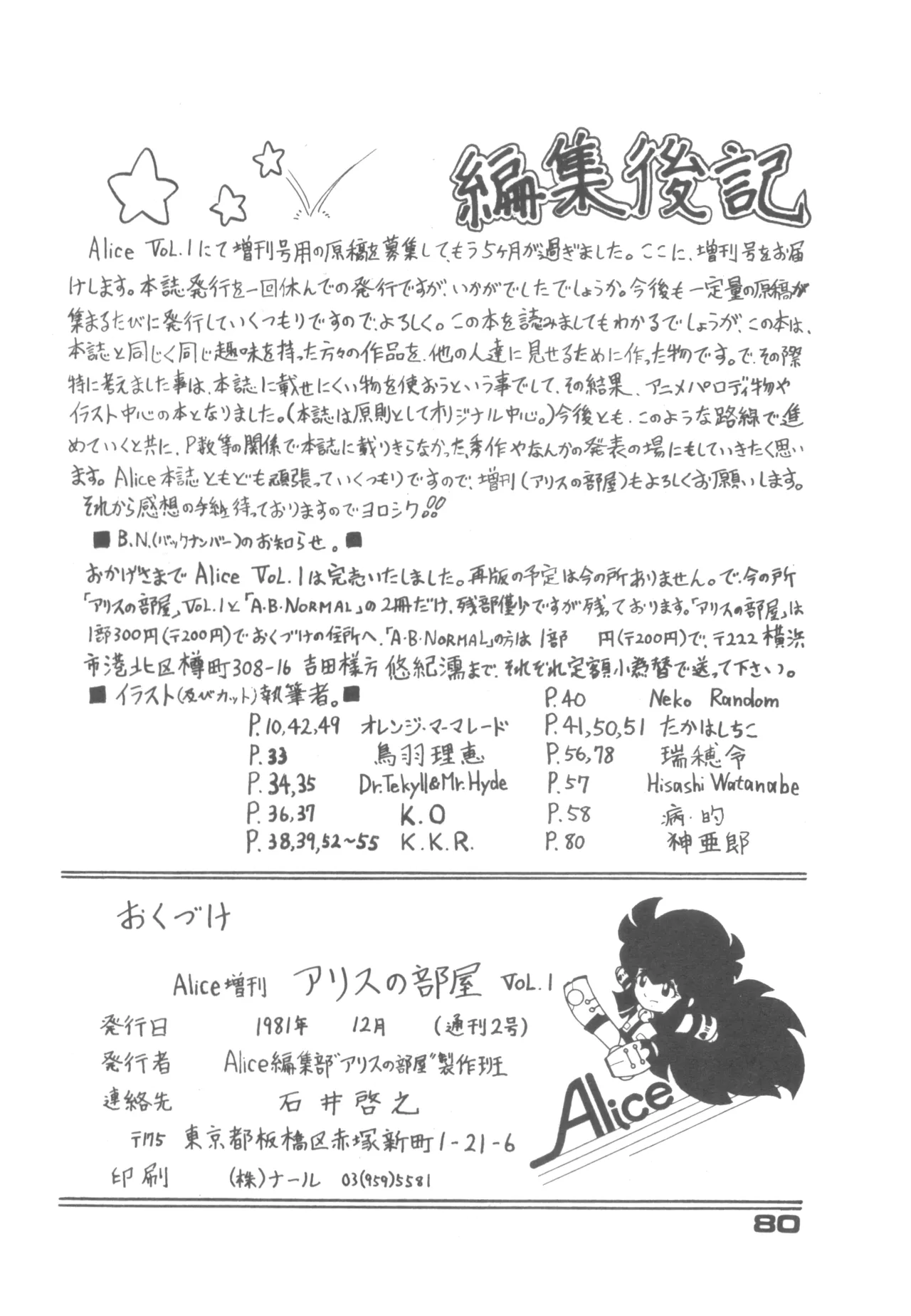 Alice増刊 アリスの部屋 Vol. 1 76ページ