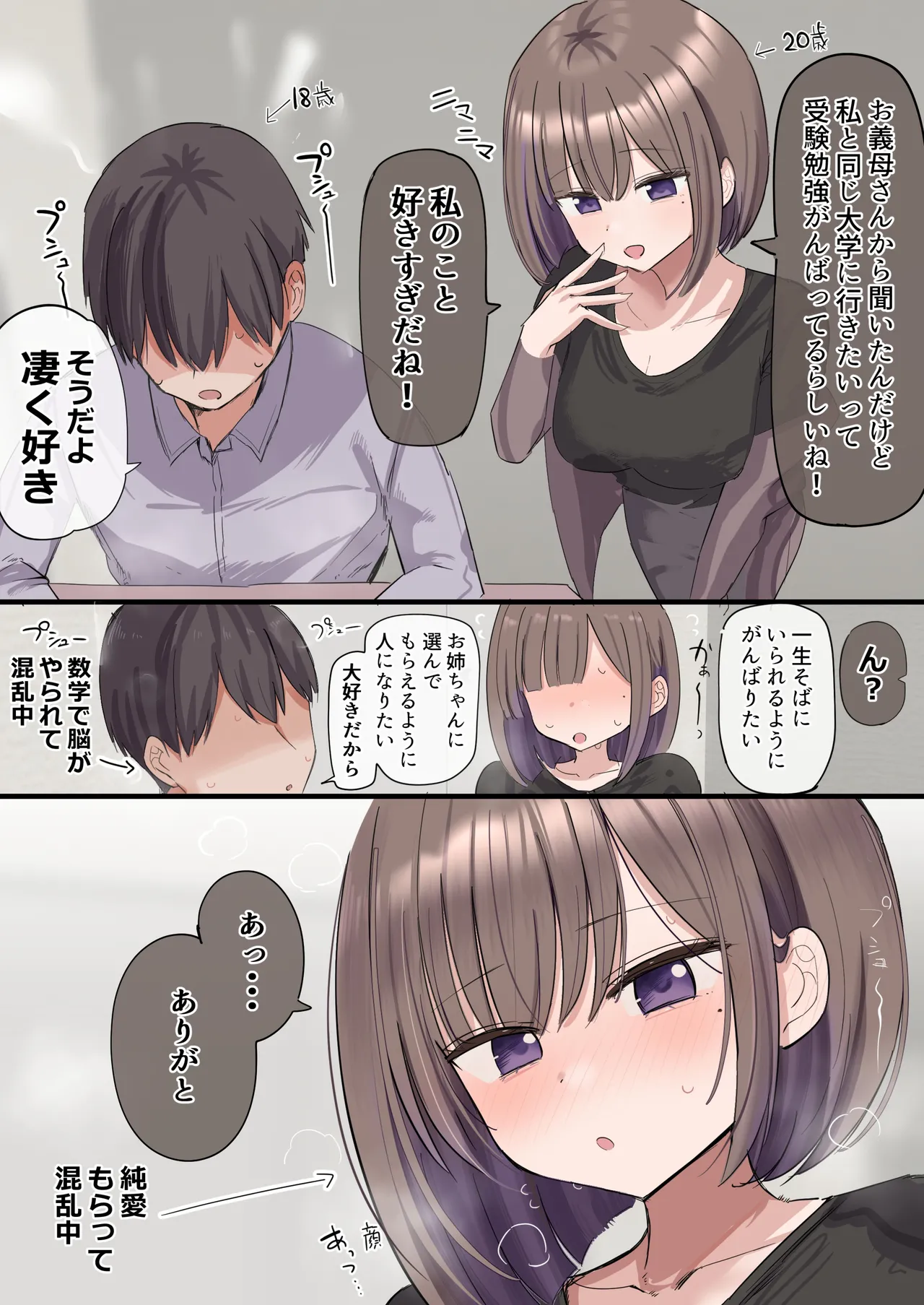 2個上の家庭教師のお姉ちゃんとたくさんえっちする話 3ページ