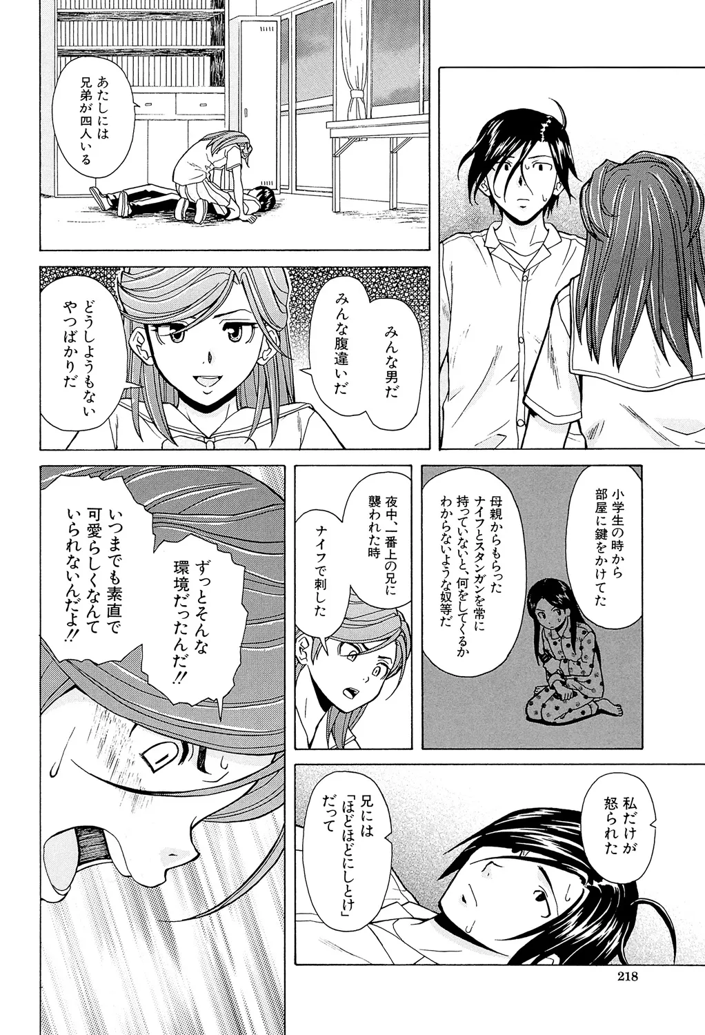兄と妹の事情。 218ページ