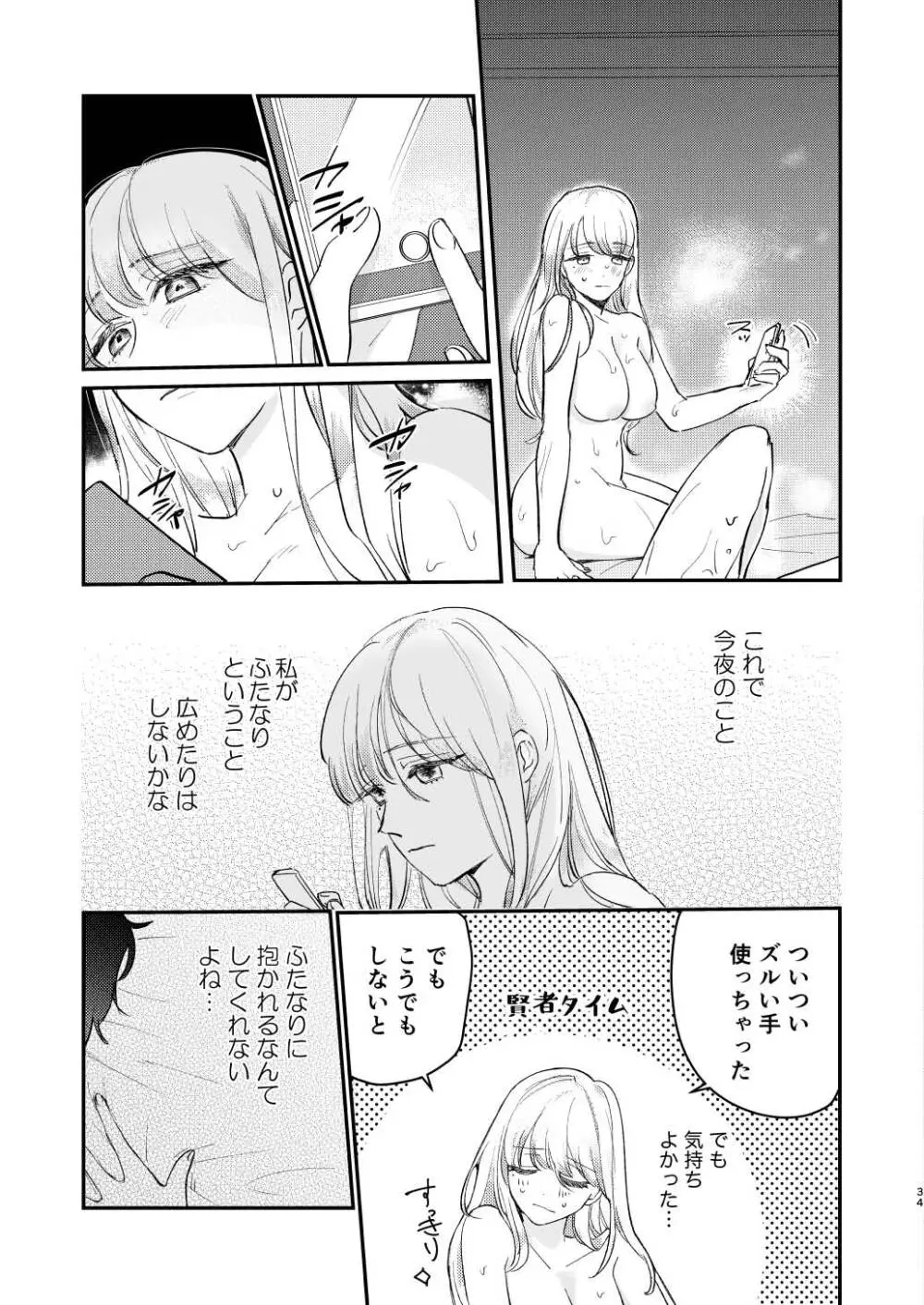 ゆるふわフタナリまひろちゃん お持ち帰りされるフリして、非童貞処女くんのハジメテは私がもらいました 34ページ