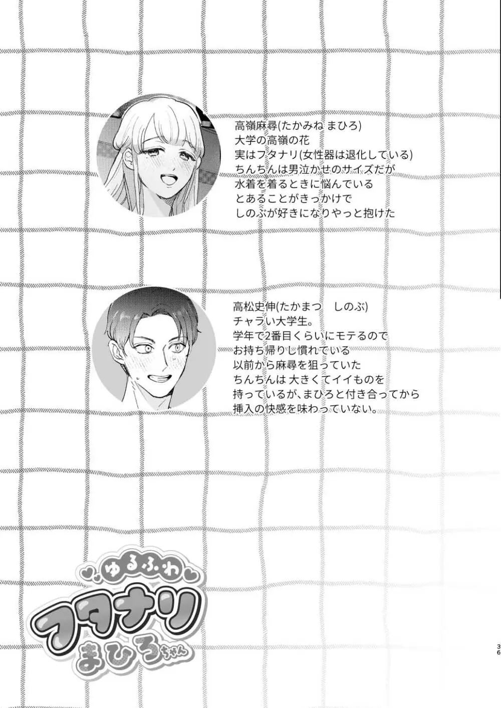 ゆるふわフタナリまひろちゃん お持ち帰りされるフリして、非童貞処女くんのハジメテは私がもらいました 36ページ