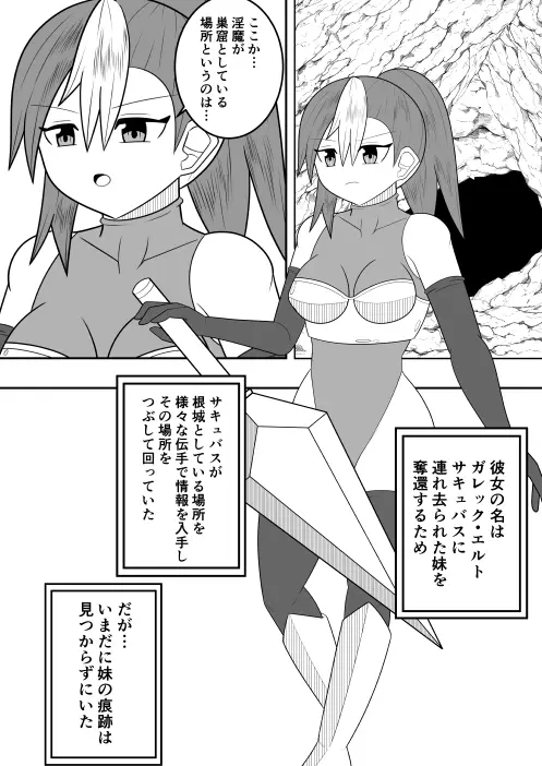サキュバスにさんざん搾られた最強のサキュバス狩りの戦姫 3ページ