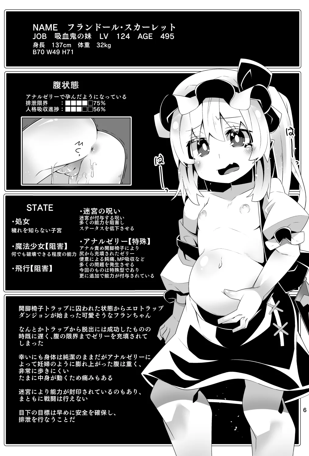 フランちゃんのエロトラップダンジョンPersonalityExcretion人格排泄ダンジョンで無限コンテニュー編 6ページ